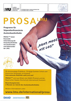 Programm stipendienfinanzierter Auslandsaufenthalte an der LMU