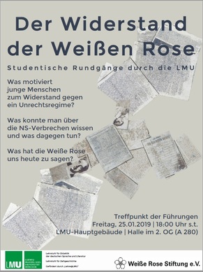 Der Widerstand der Weißen Rose Plakat