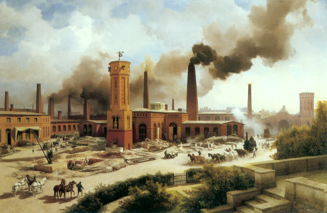 Lokomotivfabrik um 1847